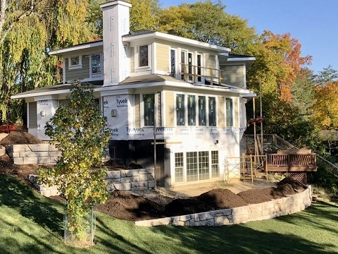 Tiered Verti-Block Retaining Wall